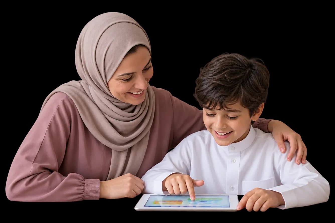 Flalingo Kids ile İngilizce öğrenen çocuk ve ebeveyni
