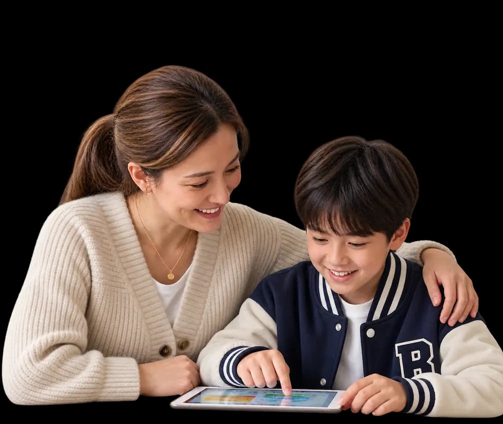 Flalingo Kids ile İngilizce öğrenen çocuk ve ebeveyni