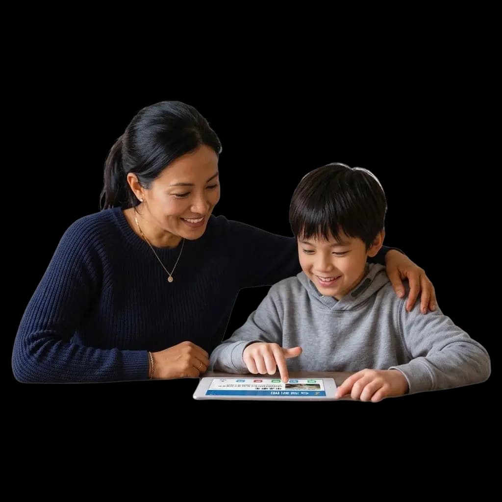 Flalingo Kids ile İngilizce öğrenen çocuk ve ebeveyni