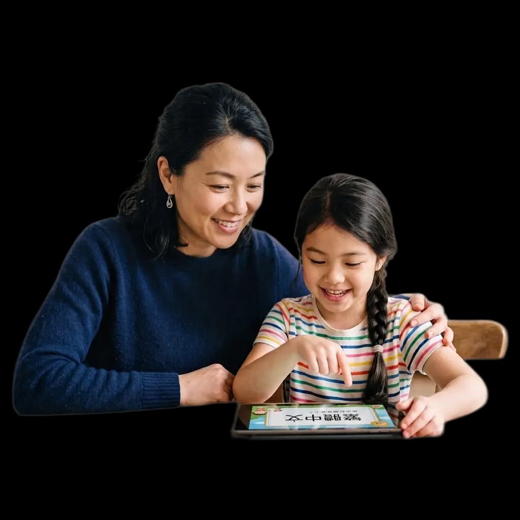 Flalingo Kids ile İngilizce öğrenen çocuk ve ebeveyni