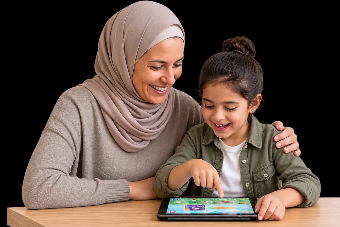 Flalingo Kids ile İngilizce öğrenen çocuk ve ebeveyni