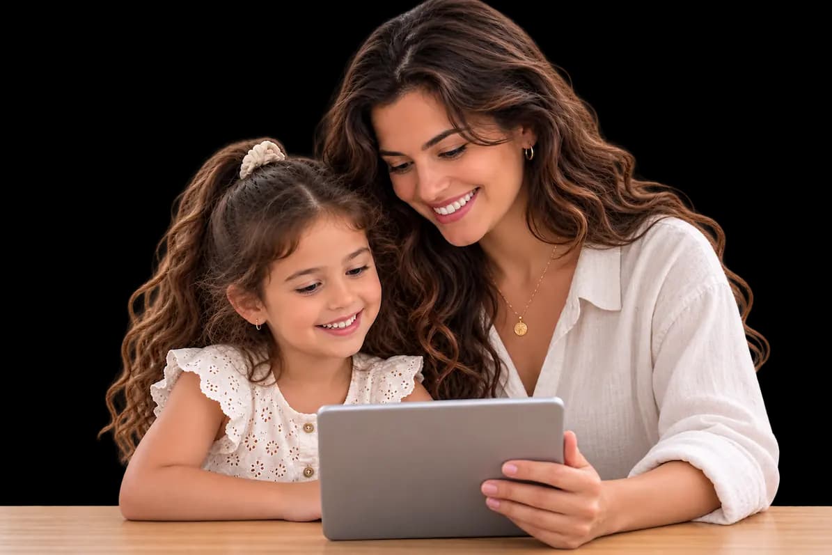 Flalingo Kids ile İngilizce öğrenen çocuk ve ebeveyni