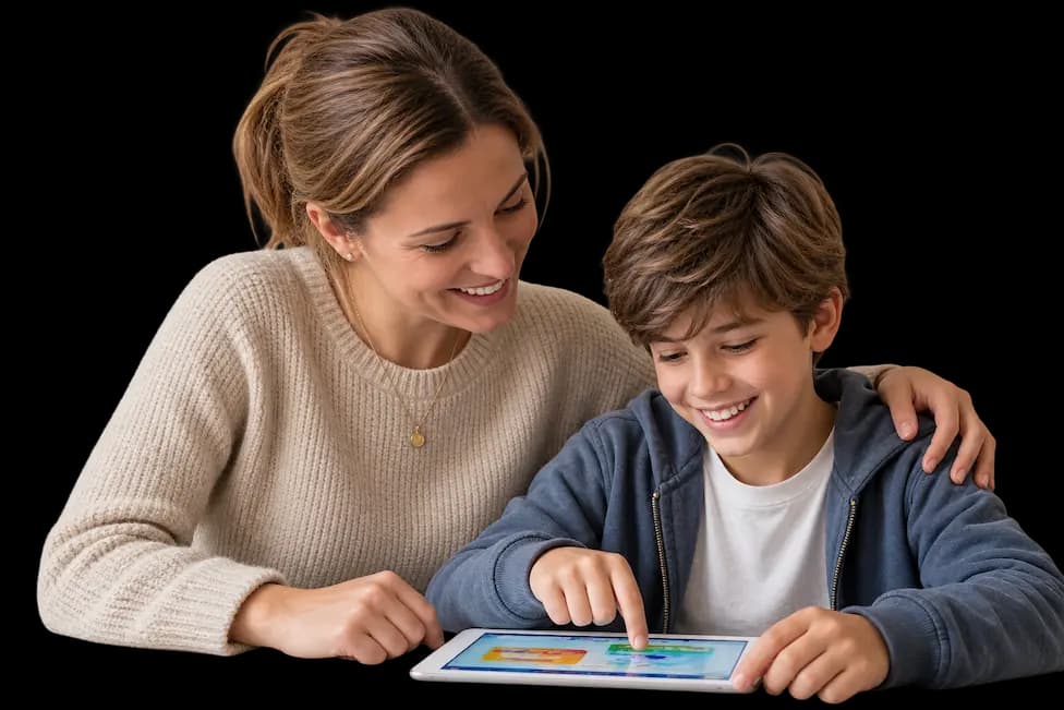 Flalingo Kids ile İngilizce öğrenen çocuk ve ebeveyni