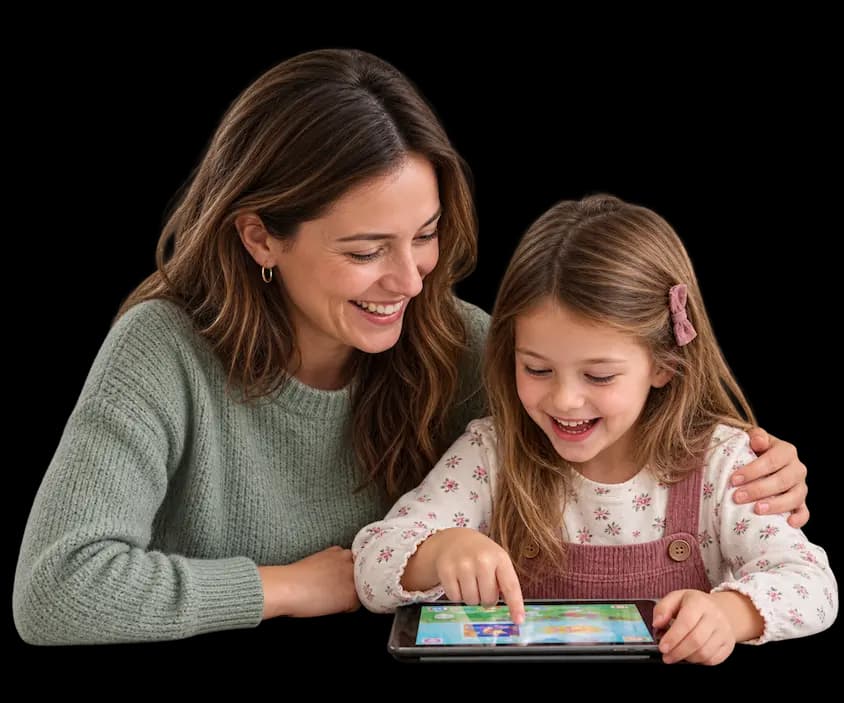 Flalingo Kids ile İngilizce öğrenen çocuk ve ebeveyni