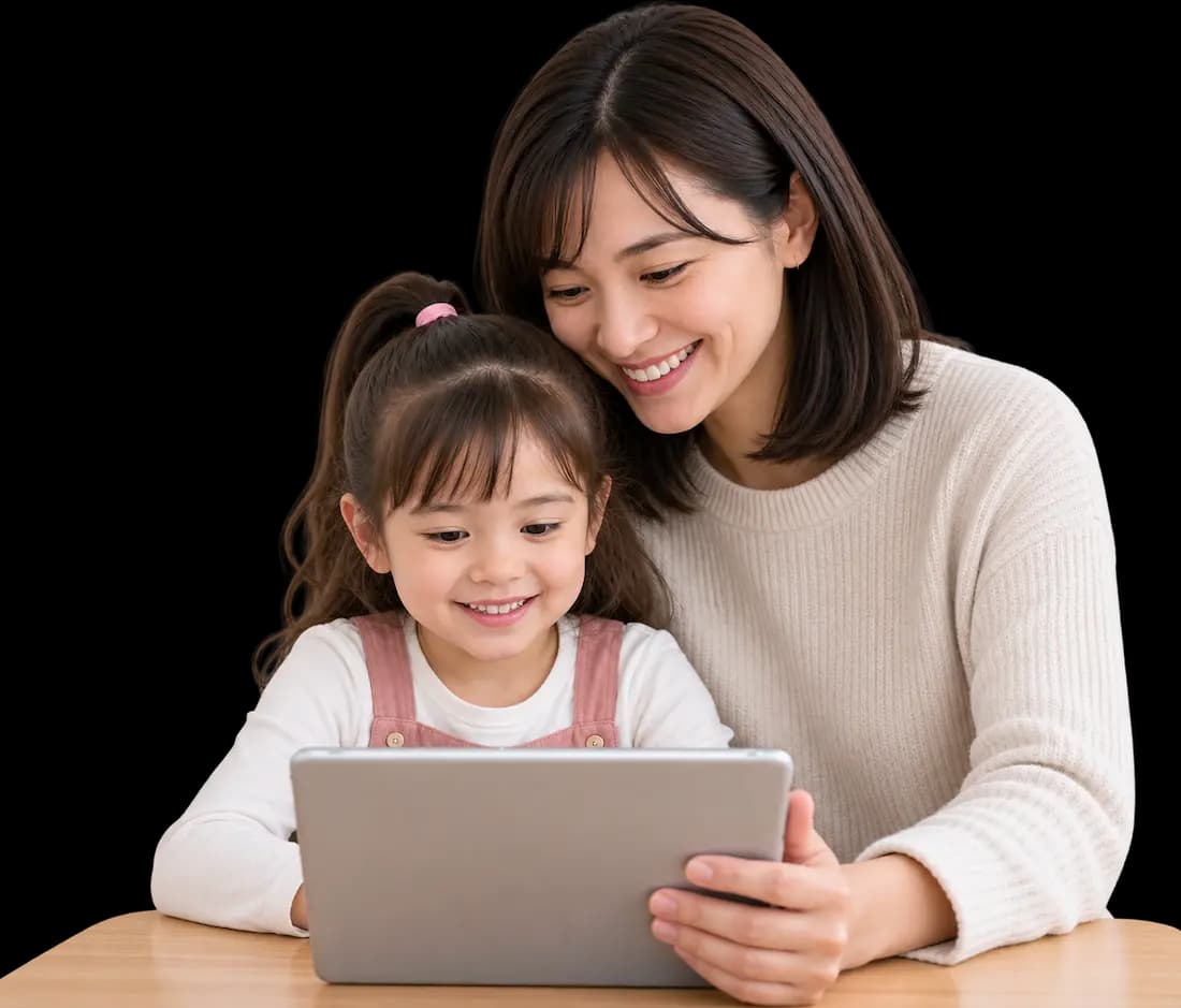 Flalingo Kids ile İngilizce öğrenen çocuk ve ebeveyni