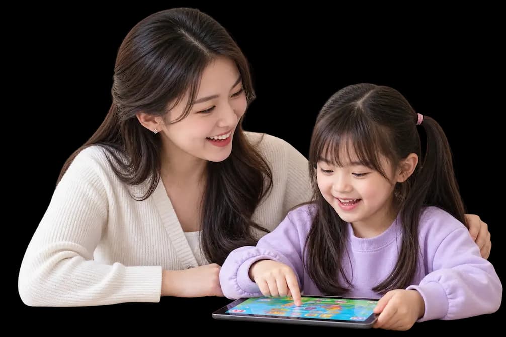 Flalingo Kids ile İngilizce öğrenen çocuk ve ebeveyni