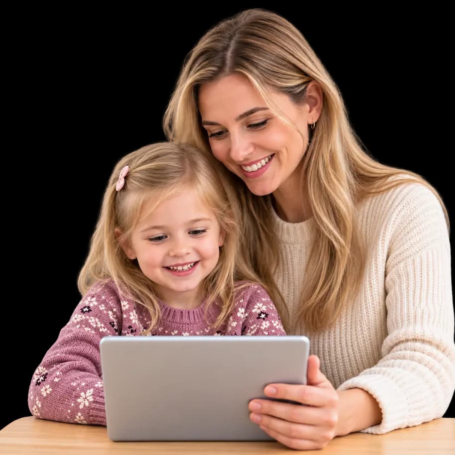 Flalingo Kids ile İngilizce öğrenen çocuk ve ebeveyni