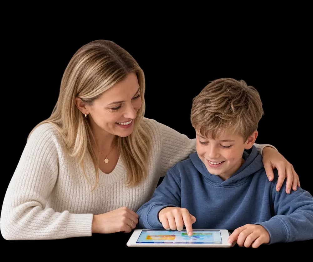 Flalingo Kids ile İngilizce öğrenen çocuk ve ebeveyni