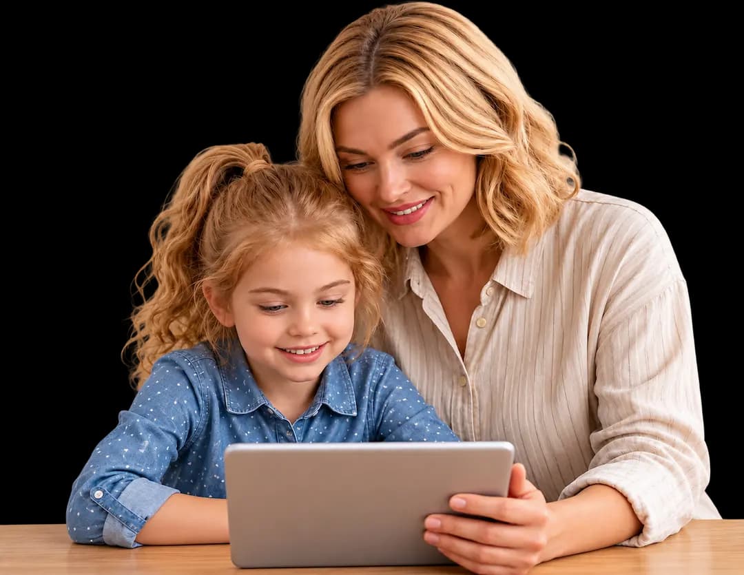 Flalingo Kids ile İngilizce öğrenen çocuk ve ebeveyni