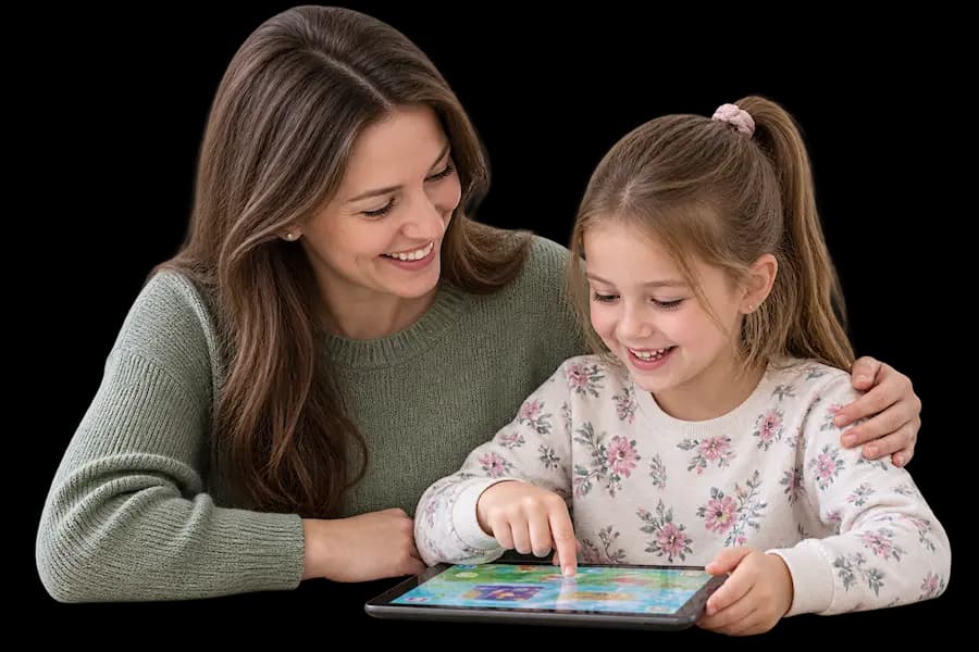 Flalingo Kids ile İngilizce öğrenen çocuk ve ebeveyni