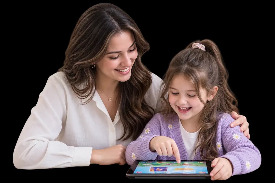 Flalingo Kids ile İngilizce öğrenen çocuk ve ebeveyni